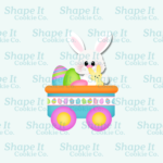 Bunny with Eggs in Cart Cookie Cutter