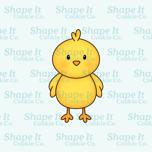 Easter chick cookie cutter image for Shape It Cookie Co.