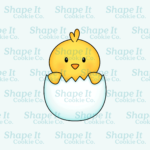 Cute Easter Chick in Egg Cookie Cutter