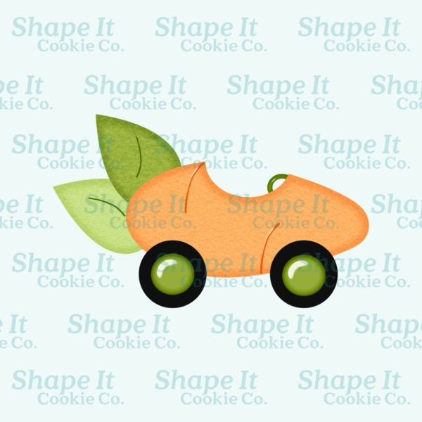 Easter car in the shape of a carrot cookie cutter image for Shape It Cookie Co.