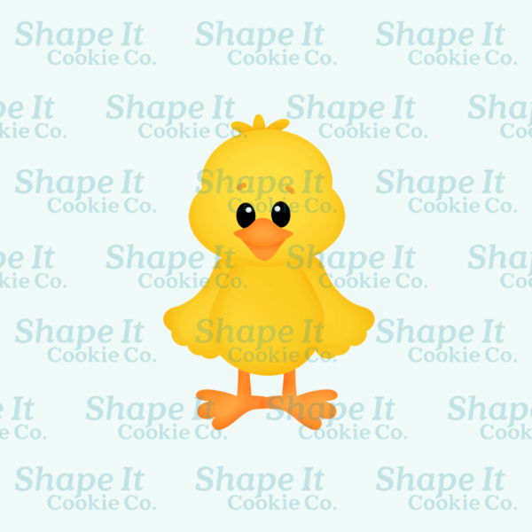 Easter chick cookie cutter image for Shape It Cookie Co.