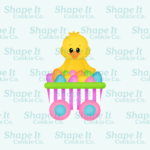 Easter Chick in Egg Cart Cookie Cutter