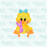 Easter Girly Chick with Peeps Marshmallow Bunny Cookie Cutter