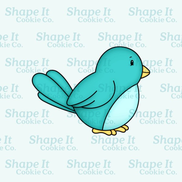 Blue bird cookie cutter image for Shape It Cookie Co.