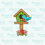 Spring Birdhouse Post Cookie Cutter