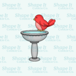 Spring Bird Bath Cookie Cutter