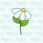 Spring Daisy Flower with Stem Cookie Cutter