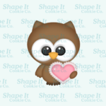 Sweet Love Owl with Heart Cookie Cutter