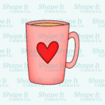 Valentine Latte Mug Cookie Cutter