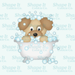 Puppy in Bathtub Cookie Cutter