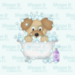 Puppy in Bathtub with Shampoo Cookie Cutter