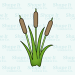 Cattail Plant Cookie Cutter