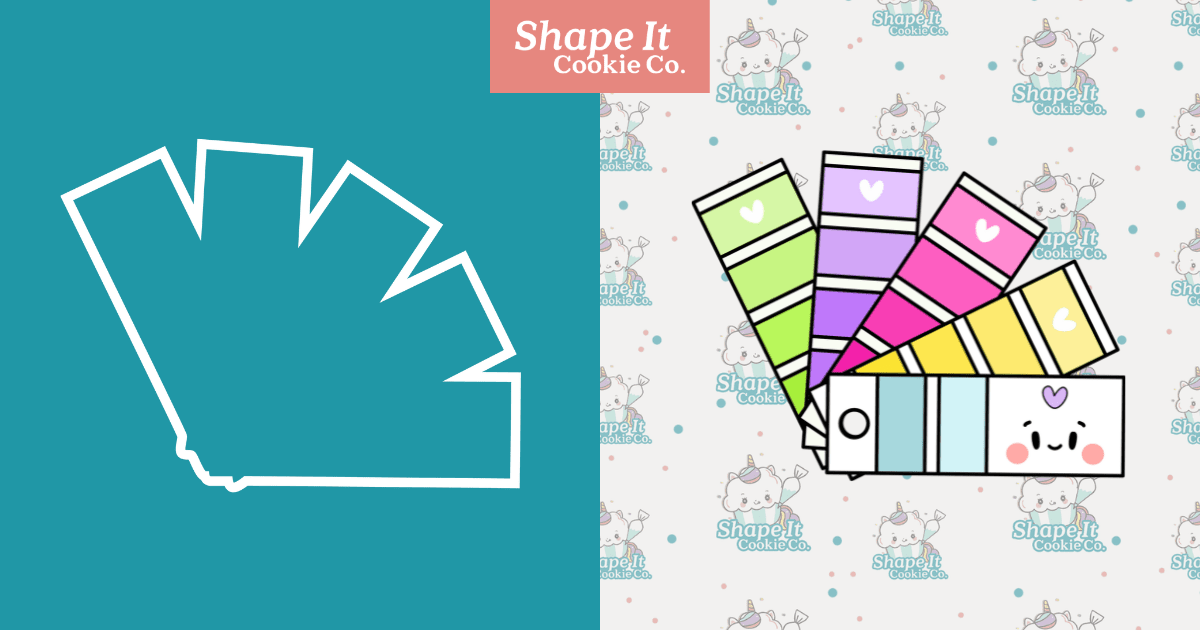 Color Swatches Cookie Cutter - Shape It Cookie Co.