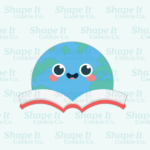 Opened Book Earth Cookie Cutter