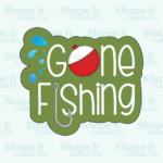 "Gone Fishing" Plaque Cookie Cutter