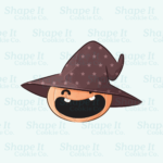 Pumpkin with Brown Witch Hat Cookie Cutter