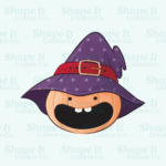 Pumpkin with Purple Witch Hat Cookie Cutter