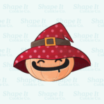 Pumpkin with Red Witch Hat Cookie Cutter