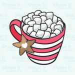 Hot Cocoa with Marshmallows Cookie Cutter