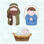 Nativity Characters Cookie Cutter Set - Joseph, Mary, & Jesus