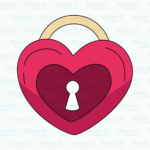 Heart Shaped Lock Cookie Cutter