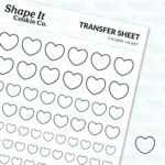 Chubby Heart Transfer Sheet