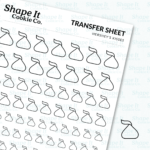 Hershey's Kisses Transfer Sheet