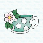 Teacup with Flower Cookie Cutter