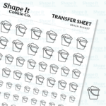 Beach Bucket Transfer Sheet