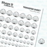 Scalloped Shell Transfer Sheet