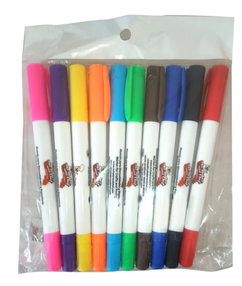 Double Point Edible Markers Kit (10 Colors) – Kit de Plumónes de