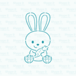 Bunny with Carrot PYO Stencil