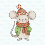 Winter Mouse Cookie Cutter