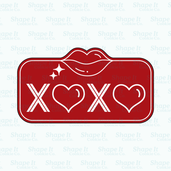 XOXO Valentine Lips Cookie Cutter - Image 4