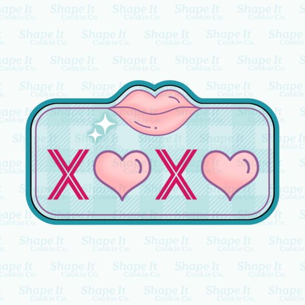 XOXO Valentine Lips Cookie Cutter - Image 2